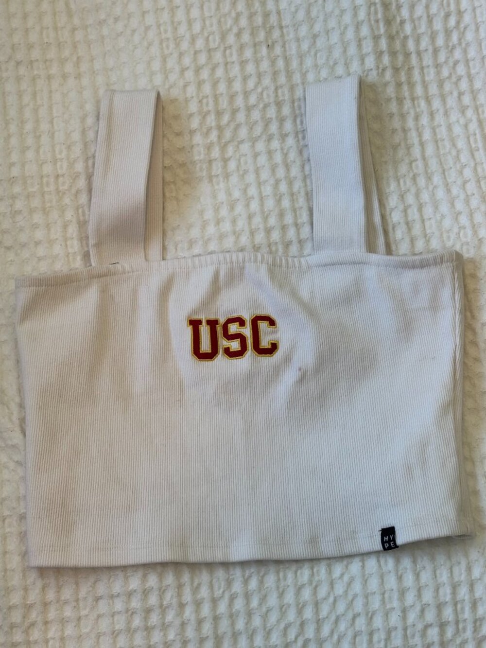 USC Gameday Hype and Vice White Halftime Top